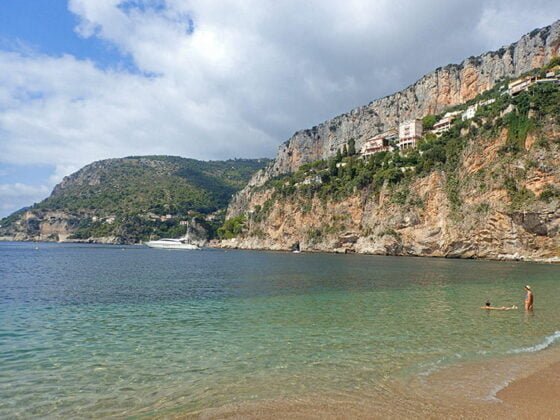 La plage de la Mala à Cap d'Ail