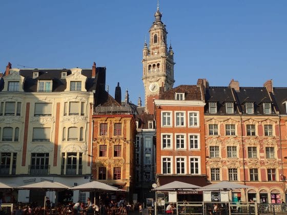 La grand place de Lille en fin de journée