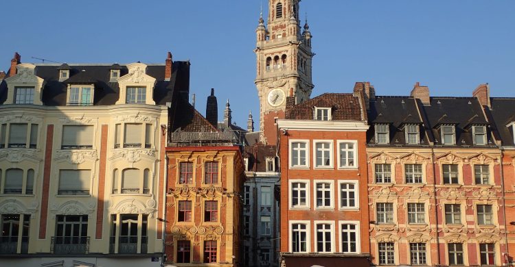 La grand place de Lille en fin de journée