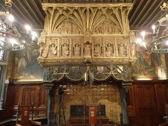 La salle des Echevins de l'Hôtel de Ville de Courtrai