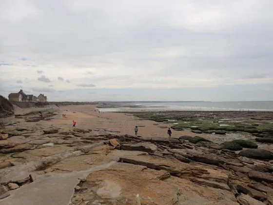 Plage à marée basse à Ambleteuse