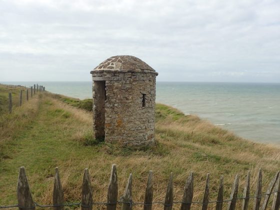 En haut du Cap Gris-Nez