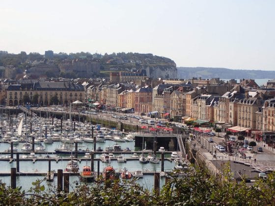 Vue sur le port de Dieppe