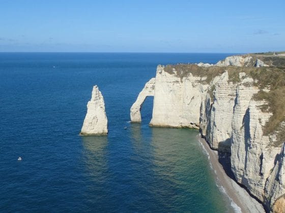 La porte d'Aval à Étretat