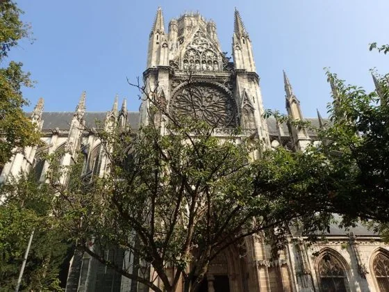 La façade de l'abbatiale de Saint-Ouen à Rouen
