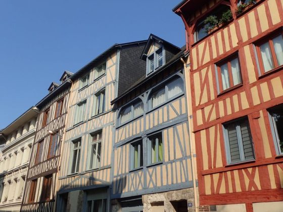 Les maisons à pans de bois dans la rue Eau de Robec