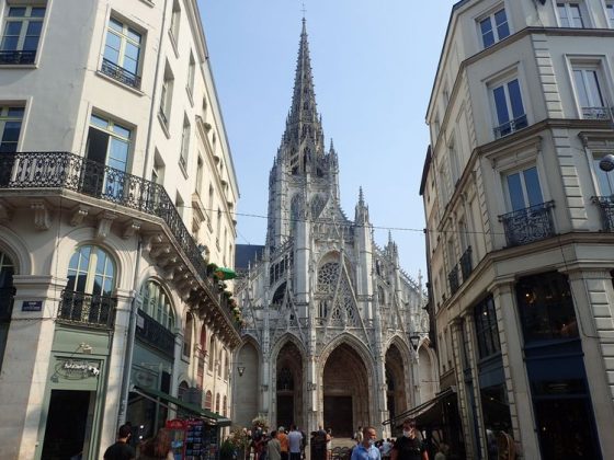 La façade de l'Église Saint-Maclou